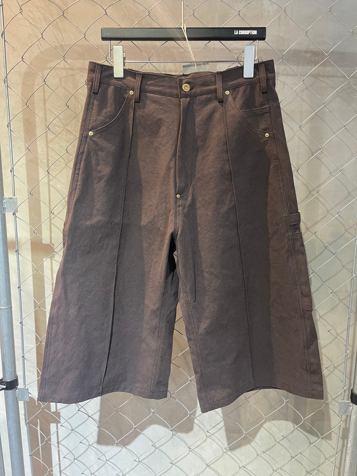 SHORT CANVAS WORK PANTS