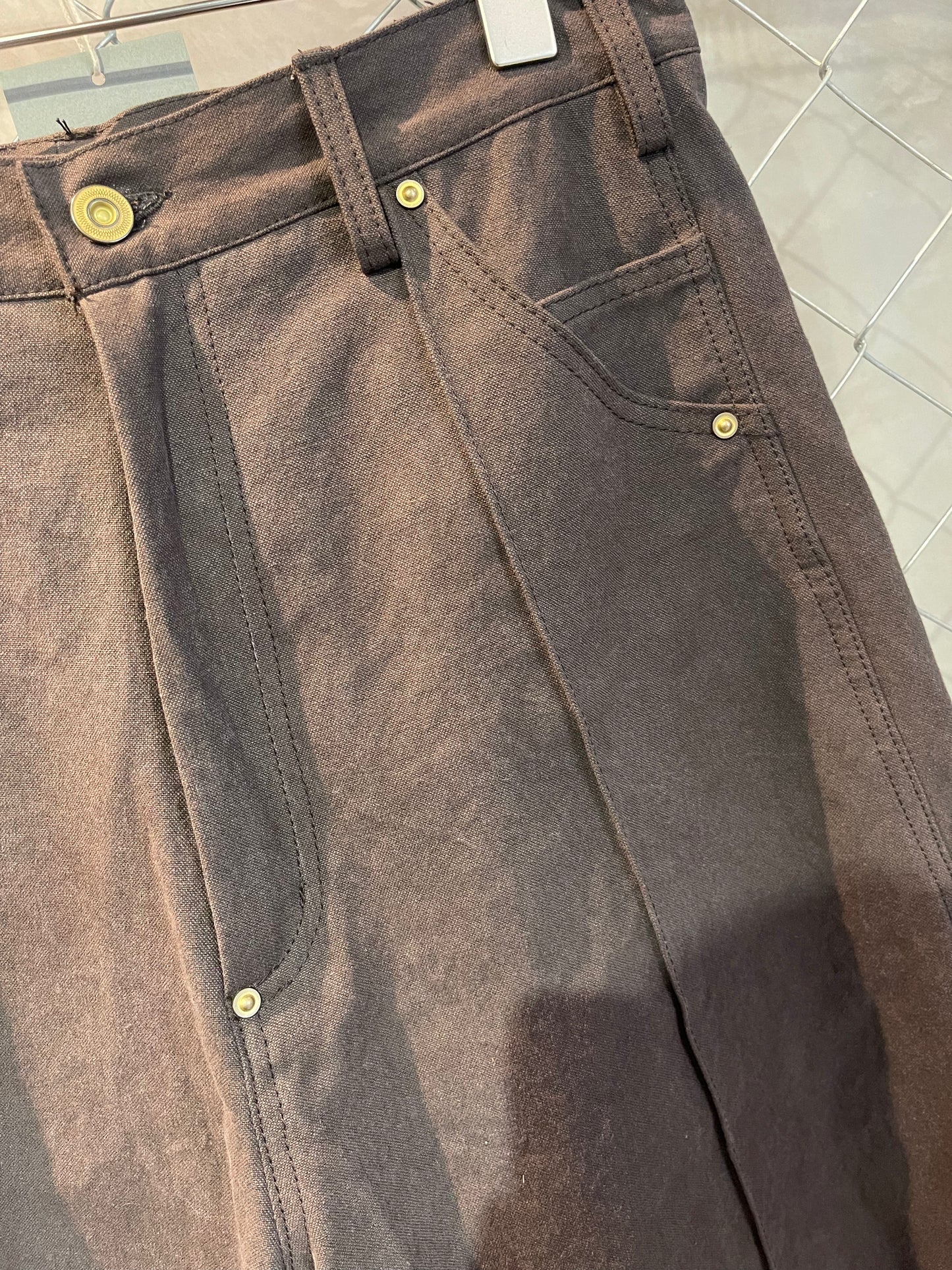 SHORT CANVAS WORK PANTS
