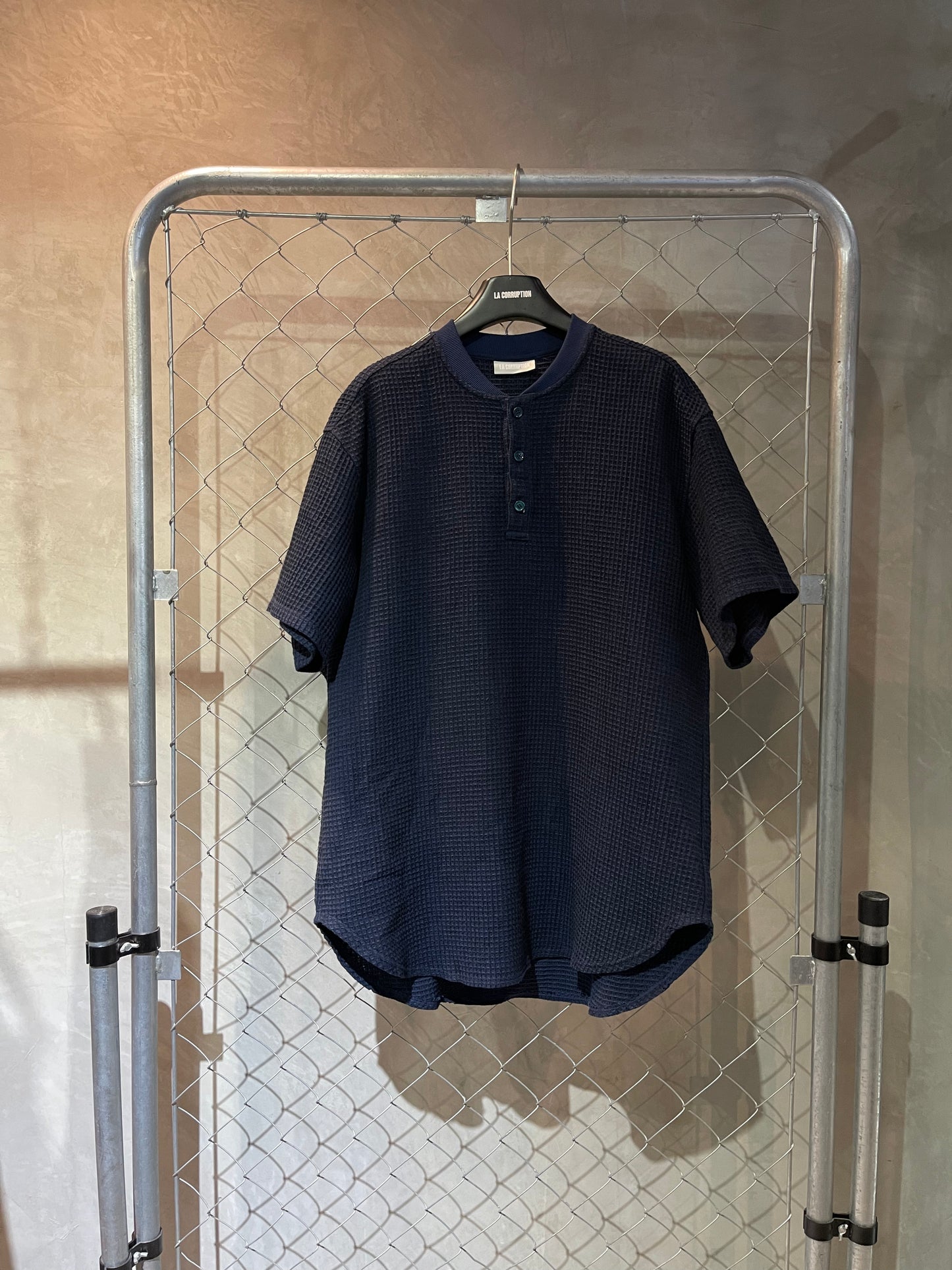 WAGGLE HENLEY COLLAR SHIRT